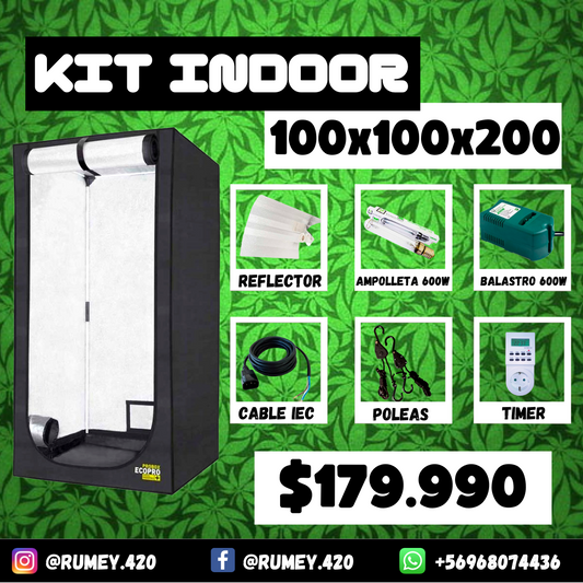 Kit Indoor Básico 100x100x200 400 W