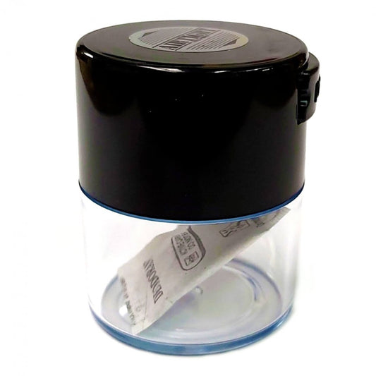 Contenedor Transparente Tapa Negra Airtight 120ml